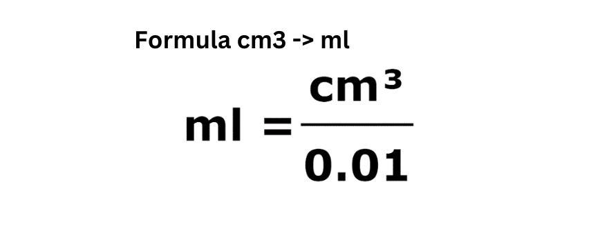 Cc Cubic Centimeter To Ml Milliliter Unit Conversion Chart Table