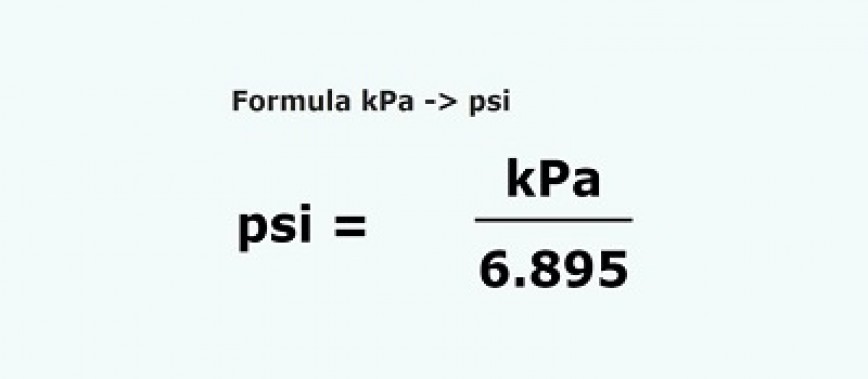 Kilopascal conversion 2025