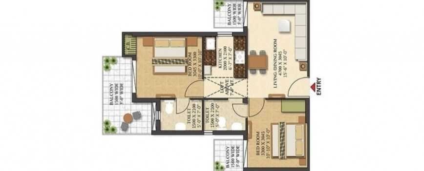 floor plan of SKA Metro Ville